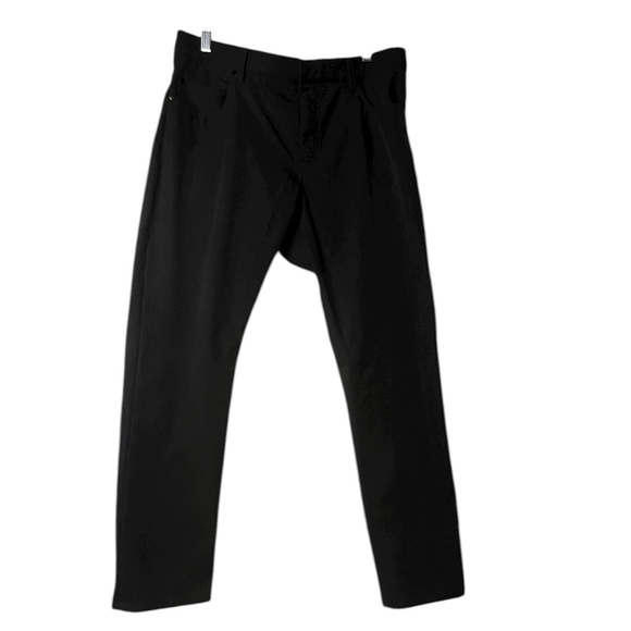 Nike Golf Pants Men’s 35x30 Slim Fit Dri-Fit Black Performance Trousers Used - Picture 1 of 9